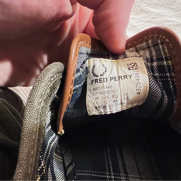 Fred Perry Men’s Oxford Shoes Size 12 - Picture 5 of 7